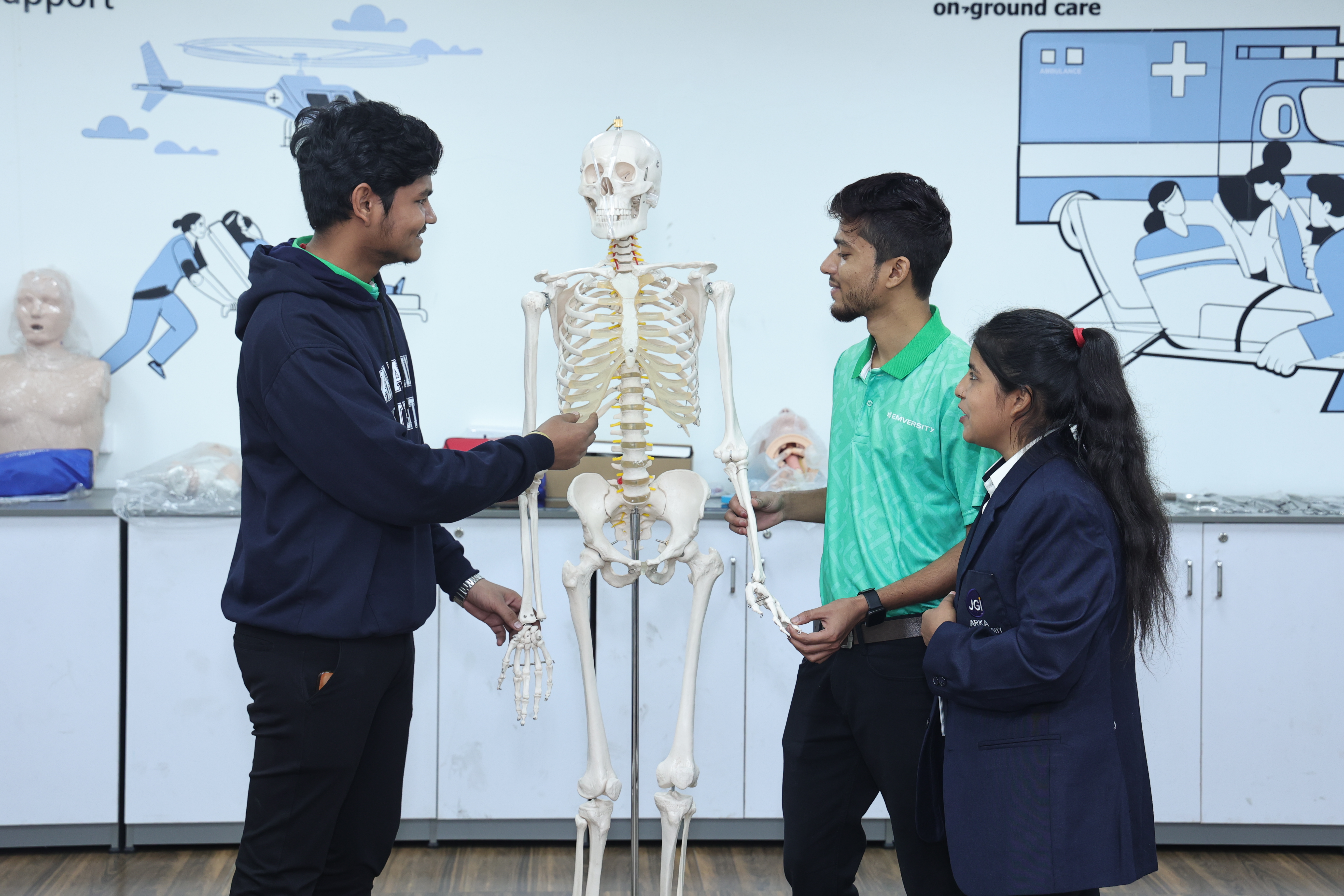 Campus learning environment for healthcare students at Arka Jain University